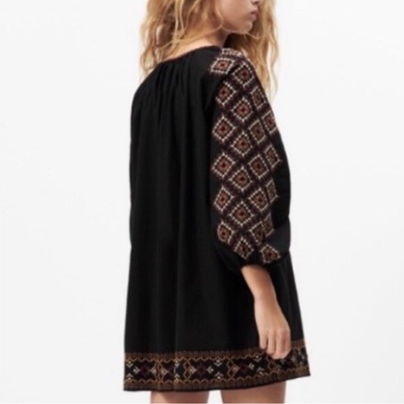 ZARA Embroidery Cotton Dress - Picture 3 of 16